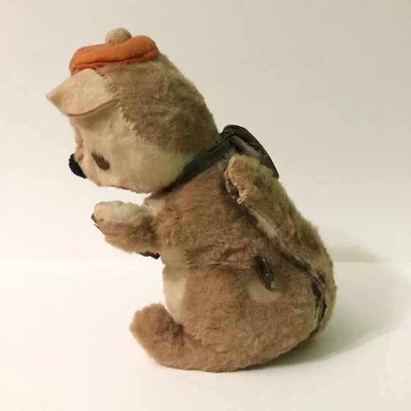 Vintage 1950s Alvin And The Chipmunks Wind Up Musical Alvin Plush Figure - Picture 7 of 17